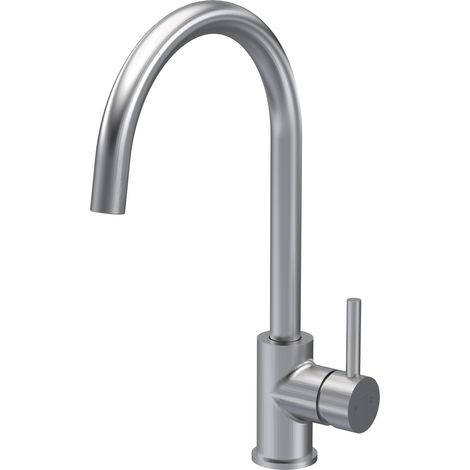 Nuie Lachen Mono Kitchen Sink Mixer Tap Single Lever Handle - Brushed Nickel (1/2)