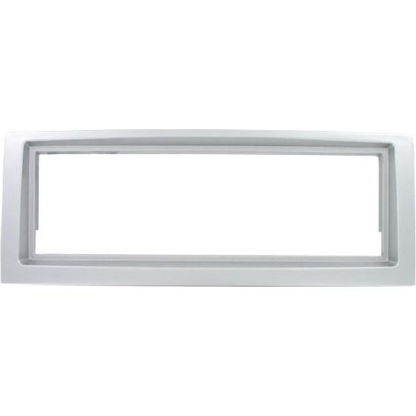 Facade Autoradio RAF2506 compatible avec PEUGEOT 407 04-10 1Din - Argent clair