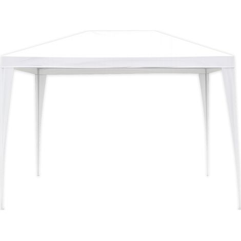 GAZEBO CON COPERTURA IN POLIETILENE mt. 3x3x2,5 h col. Bianco (1/2)