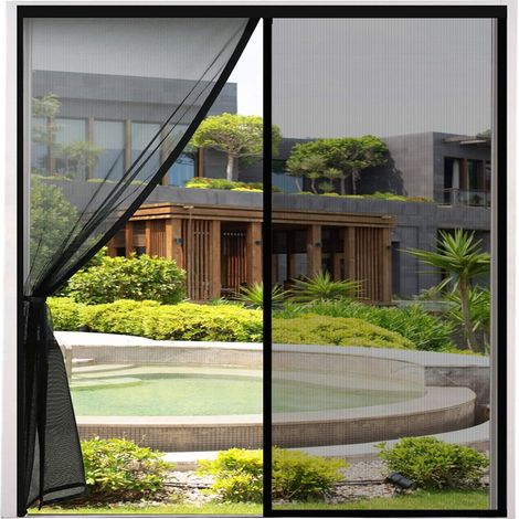 Mosquito Net - Magnetic Closure - 90x210 cm - For Doors - Kitchen Bedroom - Black - 1 Piece (1/5)