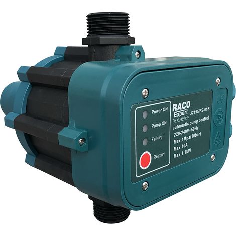 Pompe de transfert Press contrôle 26x34 – Automatisation 10A – Protection manque d'eau – Installation facile sur refoulement – Racoexpert (1/2)