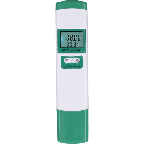 GARRYFIZH Testeur d'eau Bluetooth EC TDS SALT S.G TEMP 5 en 1, stylo de Test de qualité pour piscine et Aquarium (1/5)