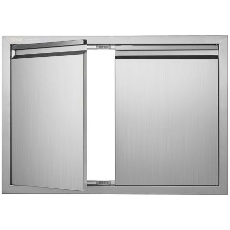 Porte d'Accès pour Barbecue Double Porte de Cuisine Extérieure (1/5)