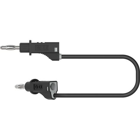 Electro PJP 2117-CD1-100N Cordon de mesure banane mâle banane mâle 1.00 m noir 1 pc(s) D357702 (1/3)