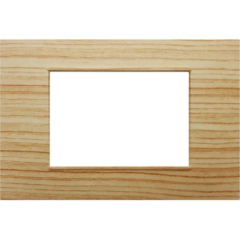 Placche compatibili vimar plana 2 3 4 7 posti T17 - 7 posti - legno chiaro