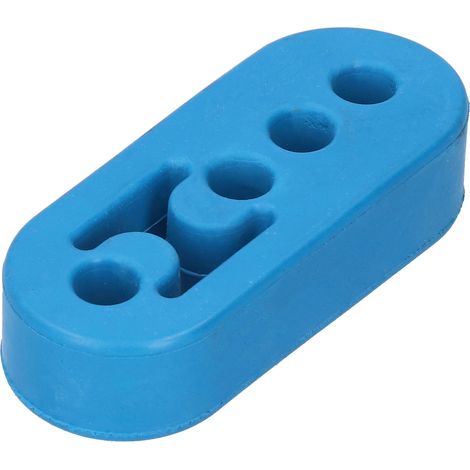 Support de silencieux 12 mm pour tuyau d'échappement, 4 trous, réglable, en polyuréthane, antichoc, universel, bleu (1/5)