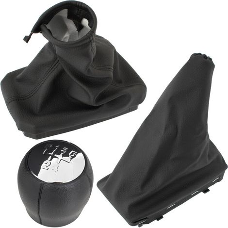 Pommeau De Levier De Vitesse - Soufflet De Levier De Vitesse - Frein À Main - Opel Corsa C 2000-2009 - 3 Pièces