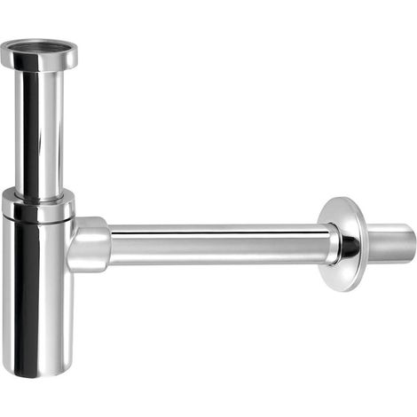 Sapho - Waschbeckensiphon 1 1/4, Ablauf 32 mm, Chrom SI511 (1/3)