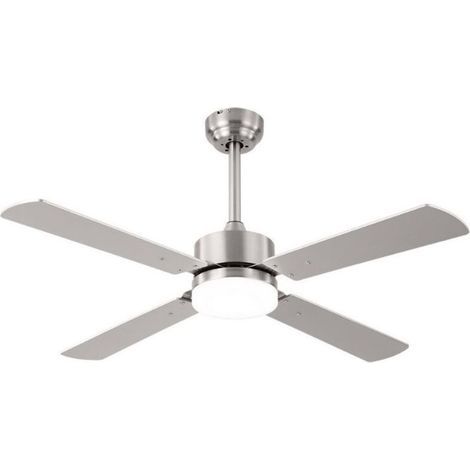 Ventilateur 18w dc hupe nickel 4 asp.6 vel.107d remote,memory and temp.3000-4000-6000k (1/5)