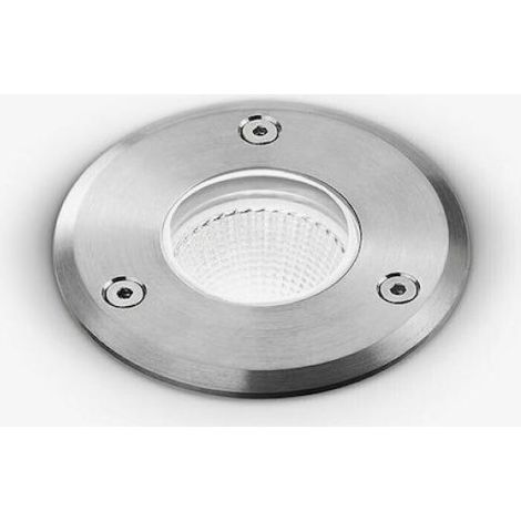 GES542- SEGNAPASSI IN ALLUMINIO E ACCIAIO AISI 306 LED 4000K 395LM 5W TONDO (1/2)