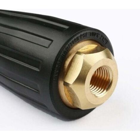 Buse Rotative Haute Pression 3000 PSI Buse de Pulvérisation Turbo pour Nettoyeur Hute Pression avec Raccord Rapide 1/4", 030(noir) (1/3)