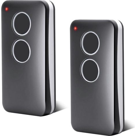 Lot de 2 Telecommandes pour Porte de Garage - 433,92 MHz - 2 Canaux - Compatible avec V2 PHOX 2, V2 PHOX4, V2 TRC4,V2 TSC4, V2 Phoenix 2, V2 Phoenix 4, Rolling Code (1/5)