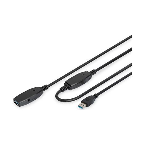 Digitus Cavo di prolunga USB Femmina USB tipo A a 9 pin Maschio Nero USB tipo A a 9 pin 10 m (1/5)