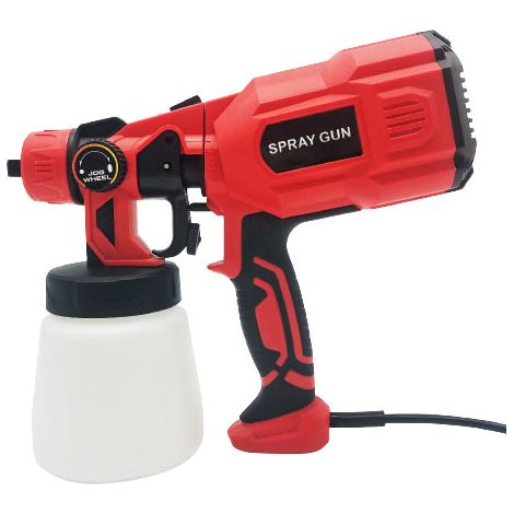 QAZQA Paint Sprayer, 550W Spray Gun with Cleaning & Blowing Joints, 4 Nozzles and 3 Patterns, Easy to Clean, for Furniture, Cabinets, Fence, Walls, Door, Garden Chairs etc