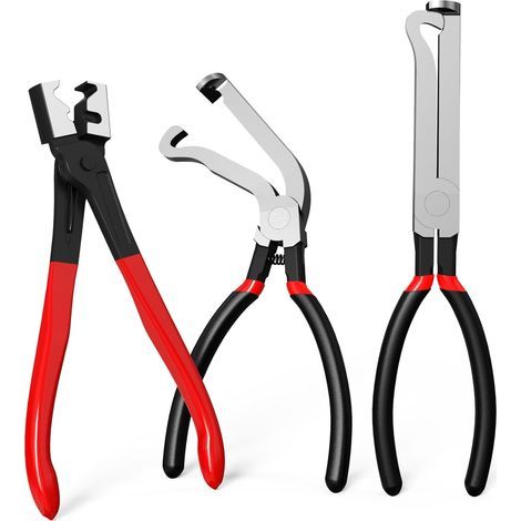 Ensemble professionnel de 3 pinces de déconnexion électrique - Outils de démontage de connecteurs automobiles et de clips de conduite de carburant avec déconnexion rapide (1/5)