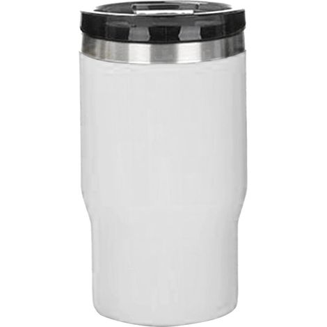 Isolierter Dosenhalter für 14-oz-Dosen (ca. 400 ml) aus Edelstahl 304, ideal für unterwegs und im Auto, weiß (1/5)