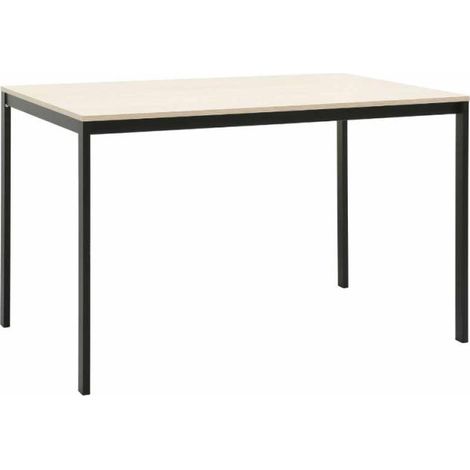 Mesas Comedor - Mesa Black Rectangular Dino 120x60 cm - Madera Natural (1/5)
