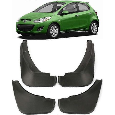 Bavettes garde-boue avant et arrière d'origine pour Mazda 2 à hayon (2007-2014). (1/4)