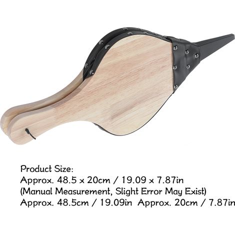 Soufflet de cheminée à fonctionnement manuel, bois massif Durable, cuir résistant à la chaleur, souffleur de feu largement utilisé pour barbecue et Camping (1/5)
