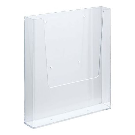 Panneau d'affichage mural simple compartiment Dimensions H 24 x L 23 x P 3,2 cm Polystyrène cristal transparent Fixation murale par vis (1/3)