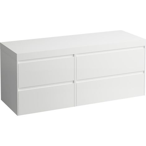 LAUFEN LANI encimera de lavabo blanco mate incl. mueble bajo