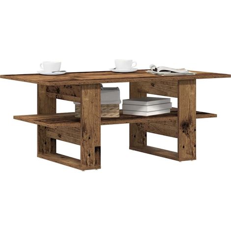 Couchtisch Altholz-Optik 102x55x42 cm Holzwerkstoff vidaXL (1/5)