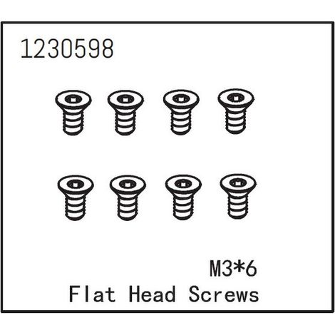 Flat Head Screw M3x6
