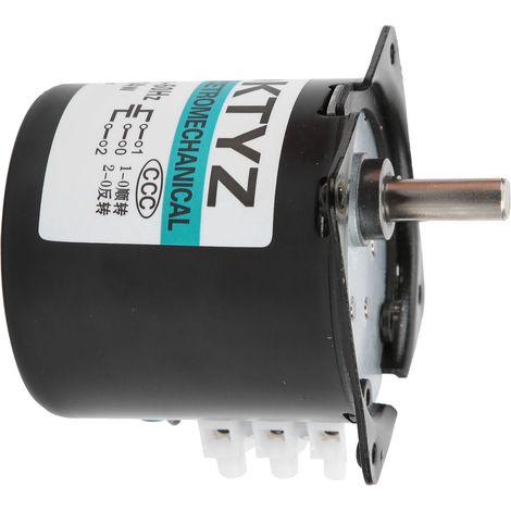 Micromoteur à engrenages avec aimants permanents, réducteur de vitesse, accessoire pour générateur DIY, 14 W, 50 tr/min, 220 V CA (1/5)