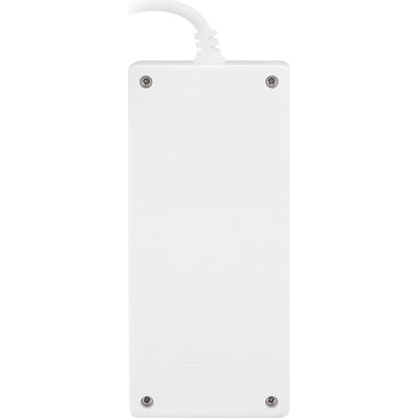 [Cargador USB] + Cargador rápido inteligente de 10 puertos y 5 V, blanco, ABS+PC, para smartphones/tabletas con funda protectora y amplia compatibilidad. (1/5)