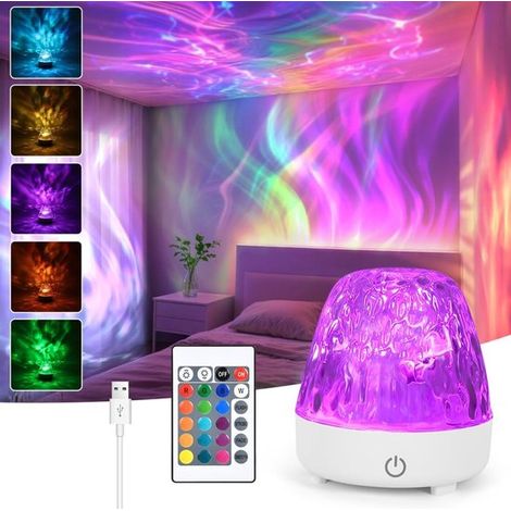 Luce notturna, proiettore da soffitto, luce notturna sensoriale con 16 colori, cubo aurora boreale, regalo per bambini, donne, uomini [Classe energetica A] (1/4)