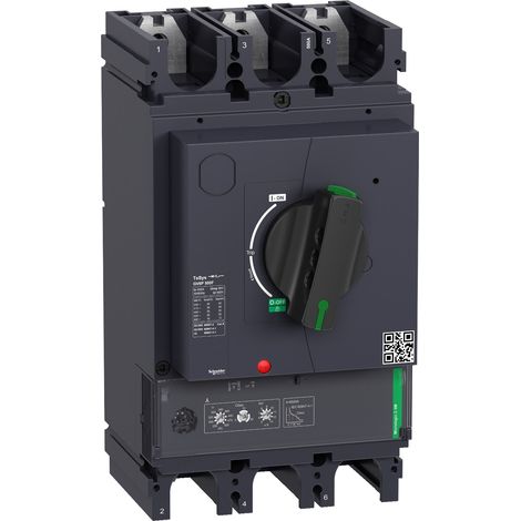 Interruttore automatico TeSys GV6 magnetotermico con manovra rotativa con manovra rotativa 250-500A Icu 36kA - GV6P500F (1/2)
