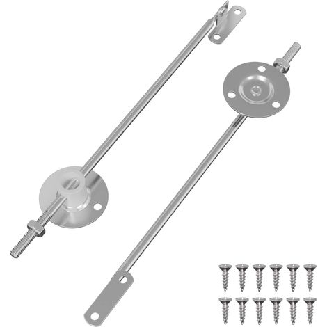 Bisagra de soporte para tapa 2 pcs Plateado 194 x 36 x 18 mm vidaXL