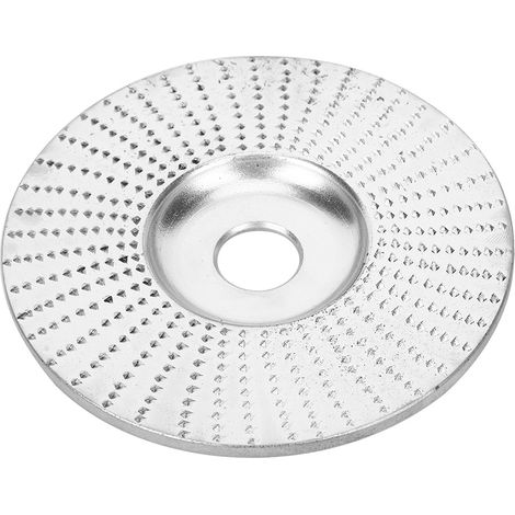 Disque de ponçage, de sculpture et de façonnage pour le travail du bois, outil de meulage pour meuleuse d'angle, 100 mm, argent (1/5)