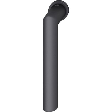 FSB Fenstergriff 341076 - Griff auf runder kleiner Rosette, Aluminium schwarz matt
