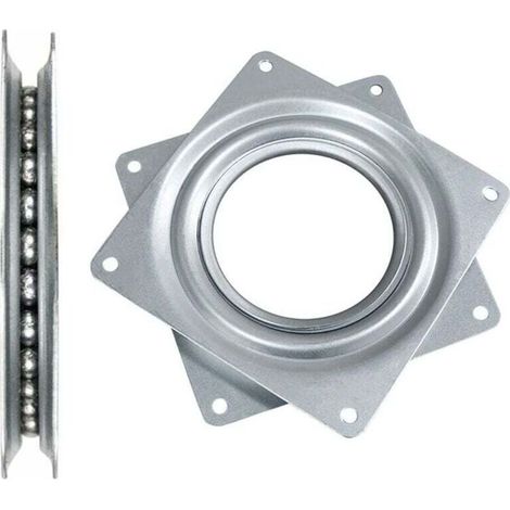 Plateau Pivotant - Acier Galvanisé - Rotation 360° - Charge Max 50 Kg - Pour Meubles Et Présentoirs - 1 Pièce (1/5)