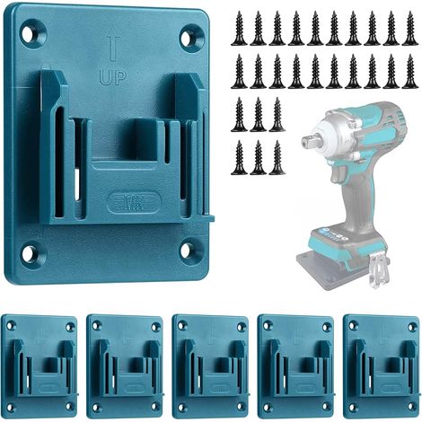 6 Pcs Porte Outils Mural pour Makita,pour Makita 18 V,Support Mural Machine Rangement Supports à Outils (1/5)