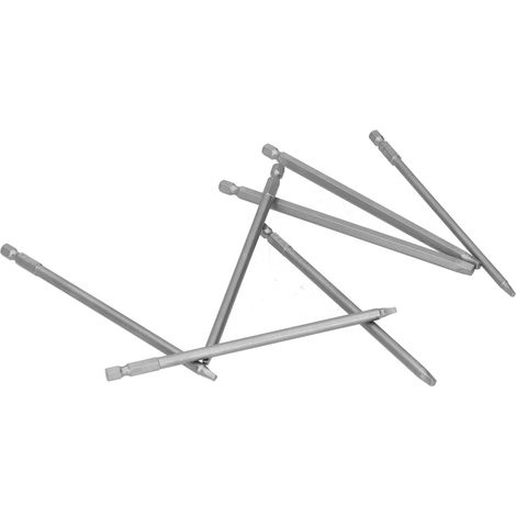 7-teiliges Schraubendreher-Bit-Set, Vierkant, elektrisch, Chrom-Vanadium-Stahl, Sechskantgriff, 150 mm, 1 Schutzkappe (1/5)