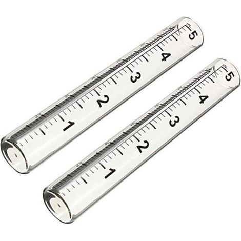 Pluviomètre - ZERODIS - Tube de Rechange en Verre - Mesure des précipitations - Jardin (1/4)