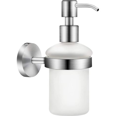 distributeur De Savon Mural 304 Acier Inoxydable 200 Ml Shampooing Douche Gel Bouteille Distributeur De Porte-savon Manuel (1/5)