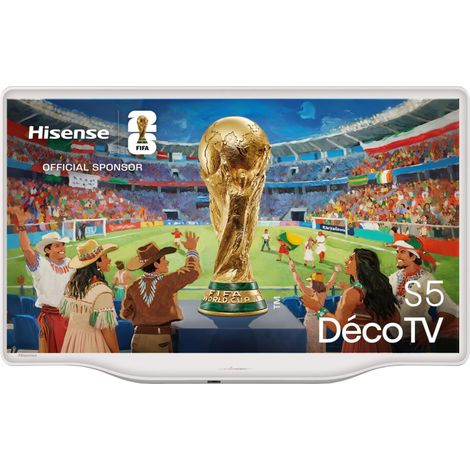 Hisense 32S5Q 81,3 cm (32 pollici) Full HD Smart TV Wi-Fi Argento, Bianco