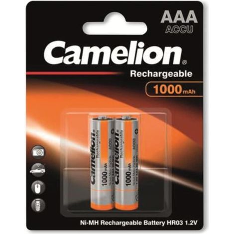 Accumulateur Camelion NiMH Micro 1000 mAh, 2 pièces (1/3)