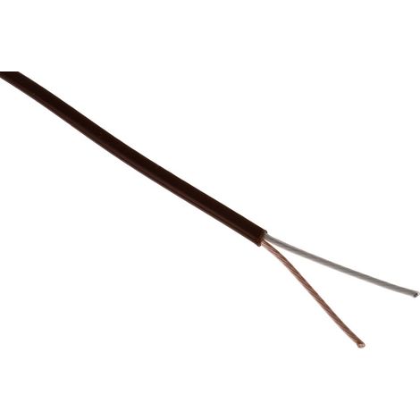 Câble pour thermocouple type T RS PRO, 50m, Non blindé, temp. max. +260°C, gaine PFA ( Prix pour Bobine de 50 Mètres ) (1/3)