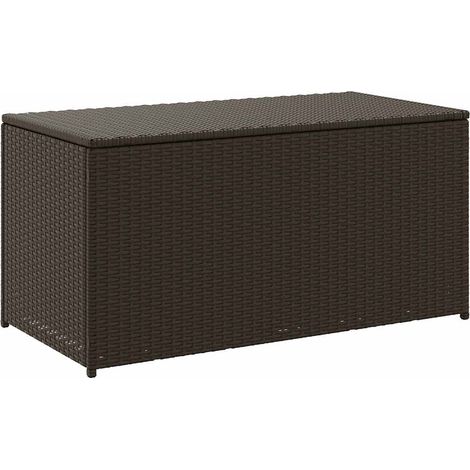Maison Exclusive - Zahradní úložný box z polyratanu 100 x 50 x 50 cm hnědý (1/5)