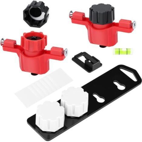 Outil de fixation en trou de serrure - Plus besoin de mesurer pour marquer les emplacements de fixation sur les murs, les armoires, etc. - Outil réutilisable (1/4)