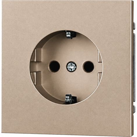 Prise murale européenne série Z prise allemande 2 trous doré PC ignifuge 16A 250V 4000W 13 × 9 × 10 cm – Livraison gratuite