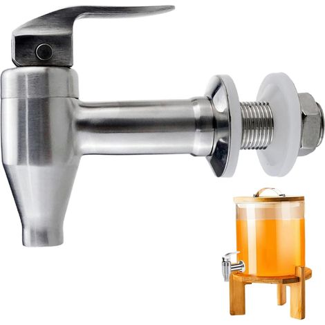 Rubinetto - Rubinetto per dispenser di bevande, beccuccio in acciaio inox (1/3)