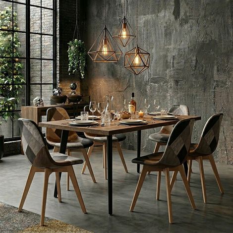 Table - HOME DECO FACTORY - Forest - Extensible - Noir et Marron