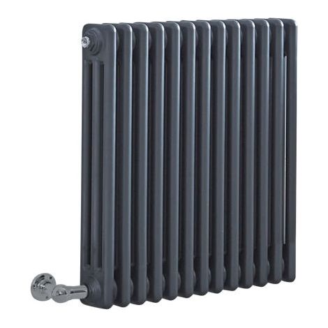 Hudson Reed – Radiateur électrique horizontal triple rang 800W – Acier 1,5mm finition anthracite – Dimensions 60 cm x 60,5 cm – Protection thermique anti-surchauffe (1/5)