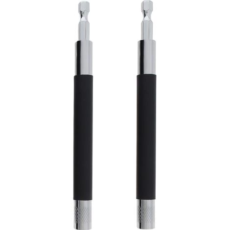 Lot de 2 supports de tournevis magnétiques évolutifs de 140 mm, porte-embout de tournevis, adaptateur de tige de guidage (1/5)