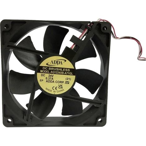 Ventilatore assiale ADDA AQ1224XB-A71GL nero 120x120x25 mm